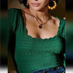 Sezane Ronnie Sweater in green